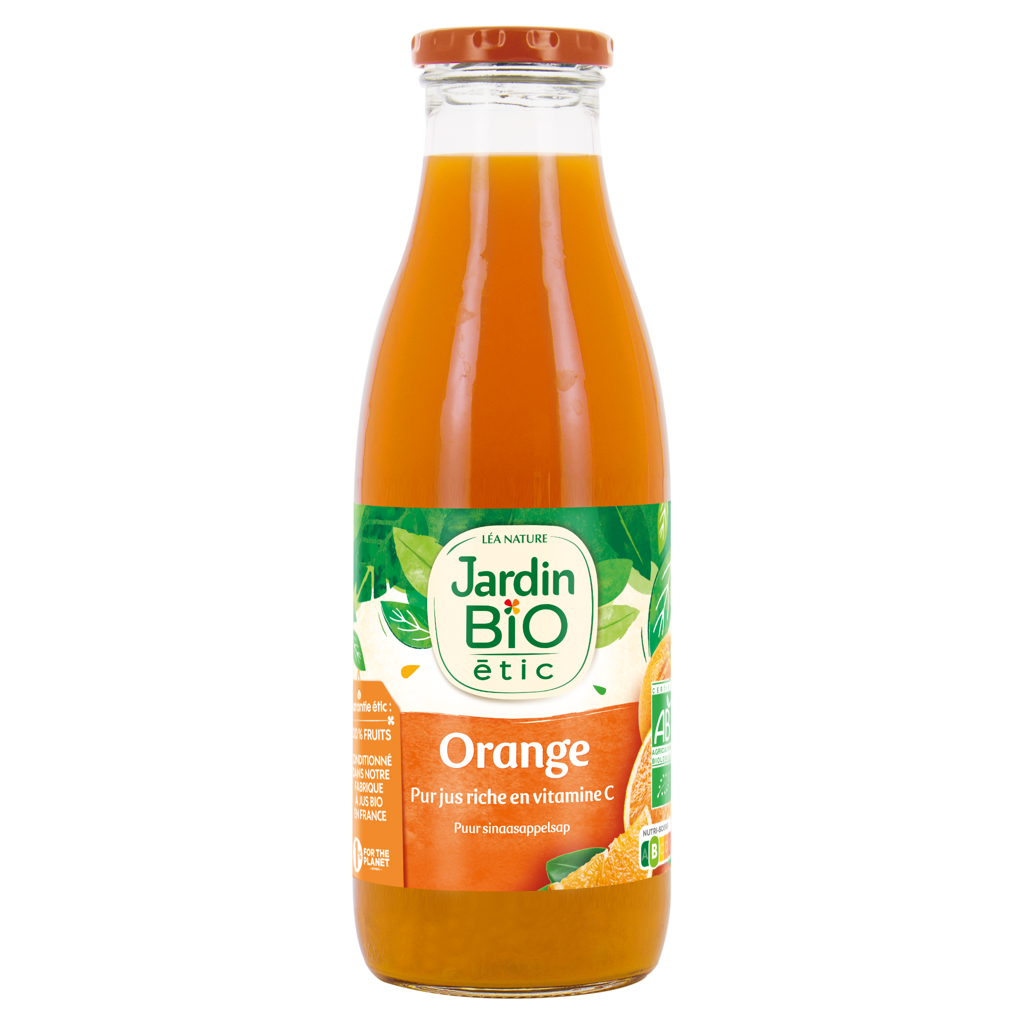 Pur jus orange bio - 75cl - JARDIN BIO