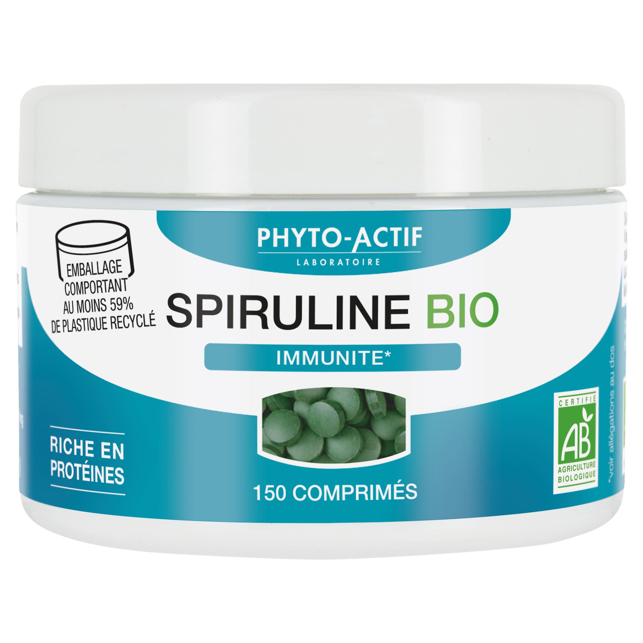 Spiruline Bio - 150 comprimés - PHYTO ACTIF