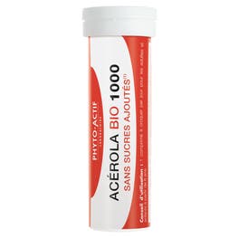 Acérola Bio 1000 sans sucres - PHYTO ACTIF