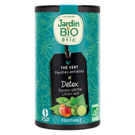 Thé vert vrac Détox pêche et citron vert - bio - JARDIN BIO
