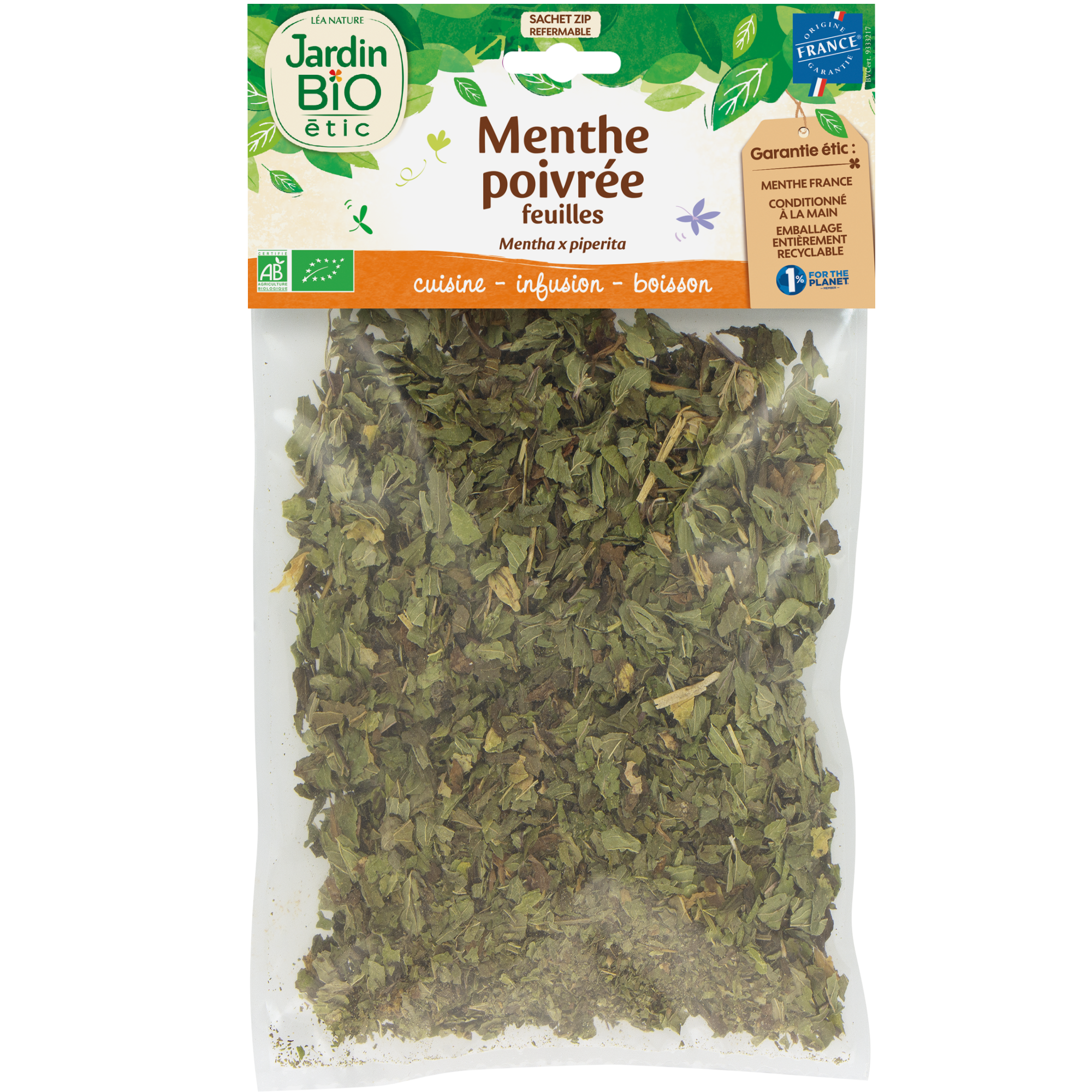 Menthe poivrée - JARDIN BIO