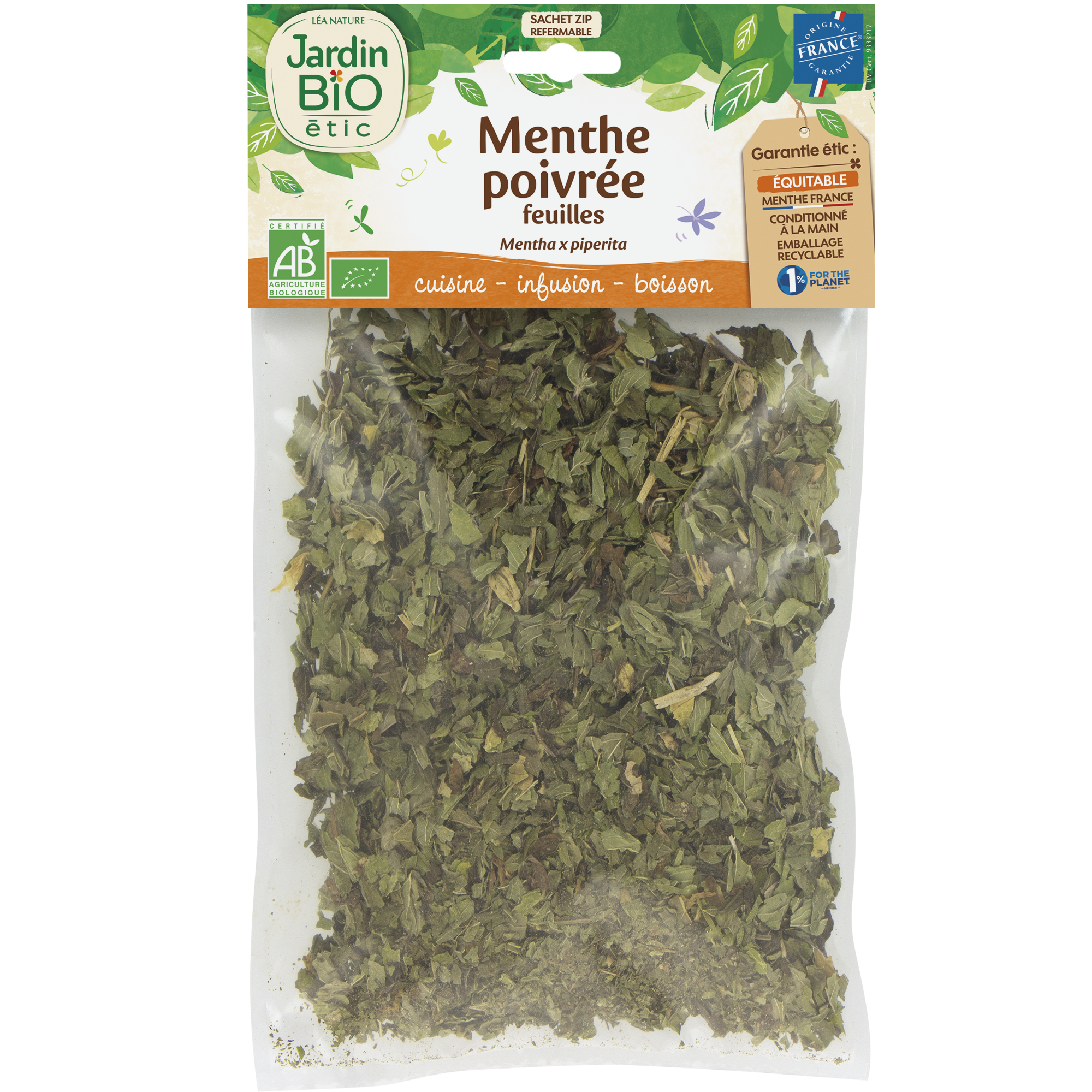 Menthe poivrée - JARDIN BIO