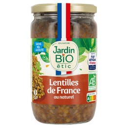 Lentilles vertes bio au naturel - JARDIN BIO