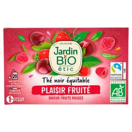 Thé noir Equitable Plaisir Fruité Fruits Rouges  - Bio - JARDIN BIO