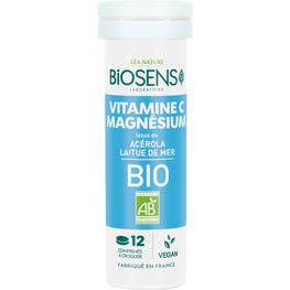 Comprimés vitamine C magnésium laitue de mer acérola - BIOSENS