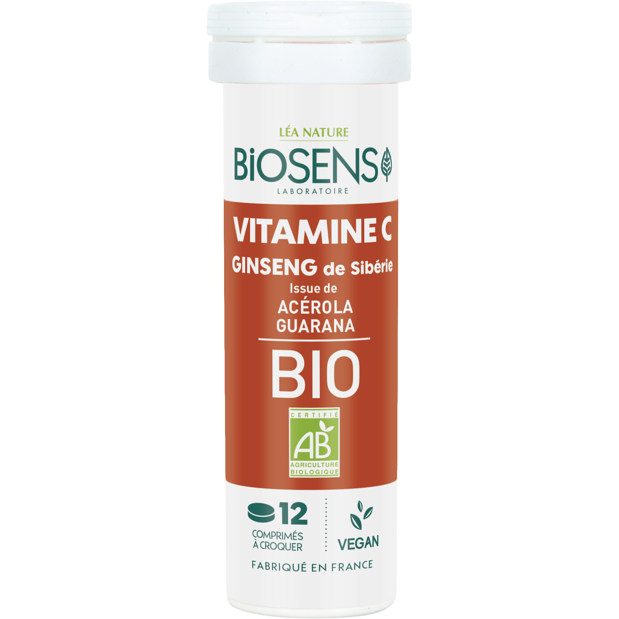 Comprimés vitamine C et Ginseng de Sibérie Acérola - BIOSENS