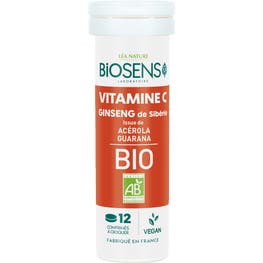 Comprimés vitamine C et Ginseng de Sibérie Acérola - BIOSENS