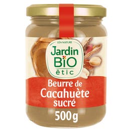 Beurre de Cacahuète Sucré - JARDIN BIO