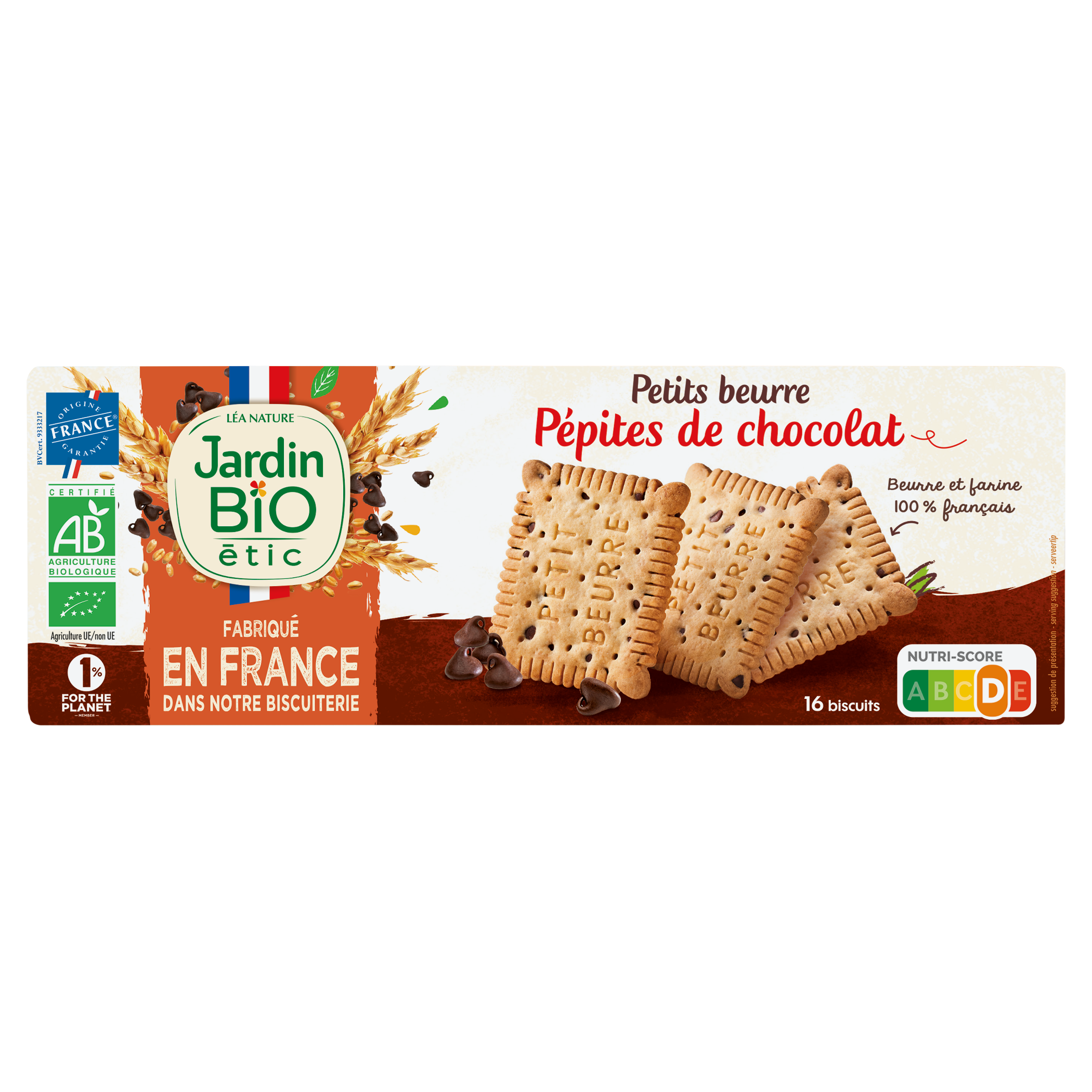 Petits Beurre pépites de Chocolat - JARDIN BIO