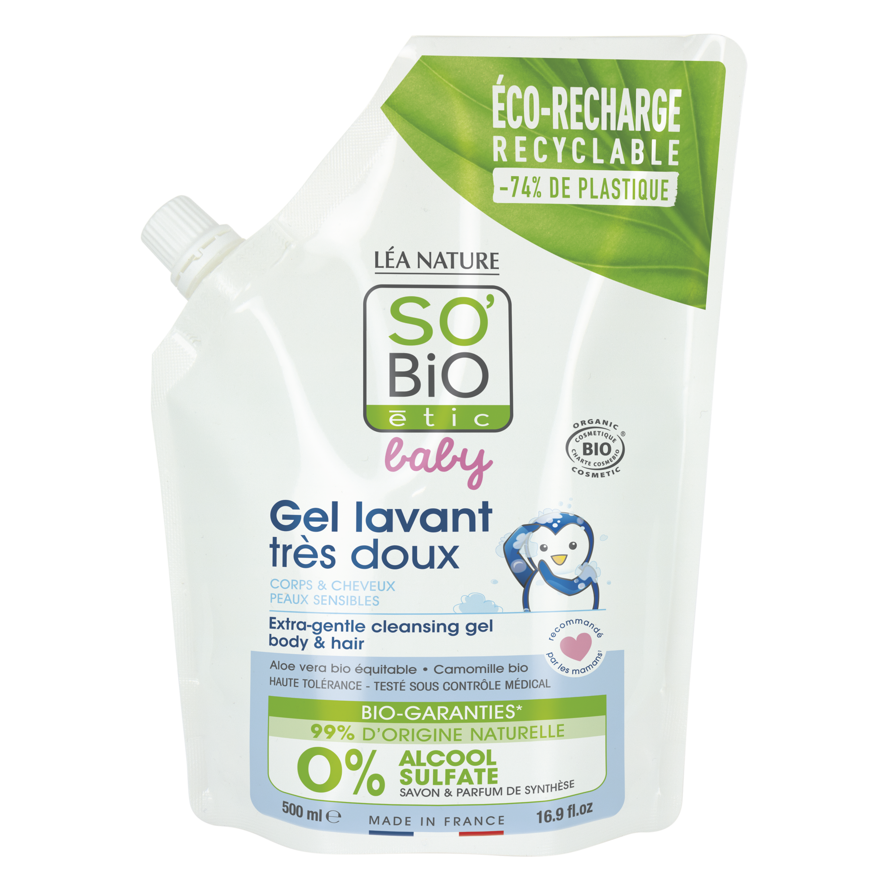 Ecopack gel lavant très doux - SO BIO ETIC