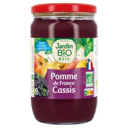 Dessert compote bio pomme et cassis - JARDIN BIO
