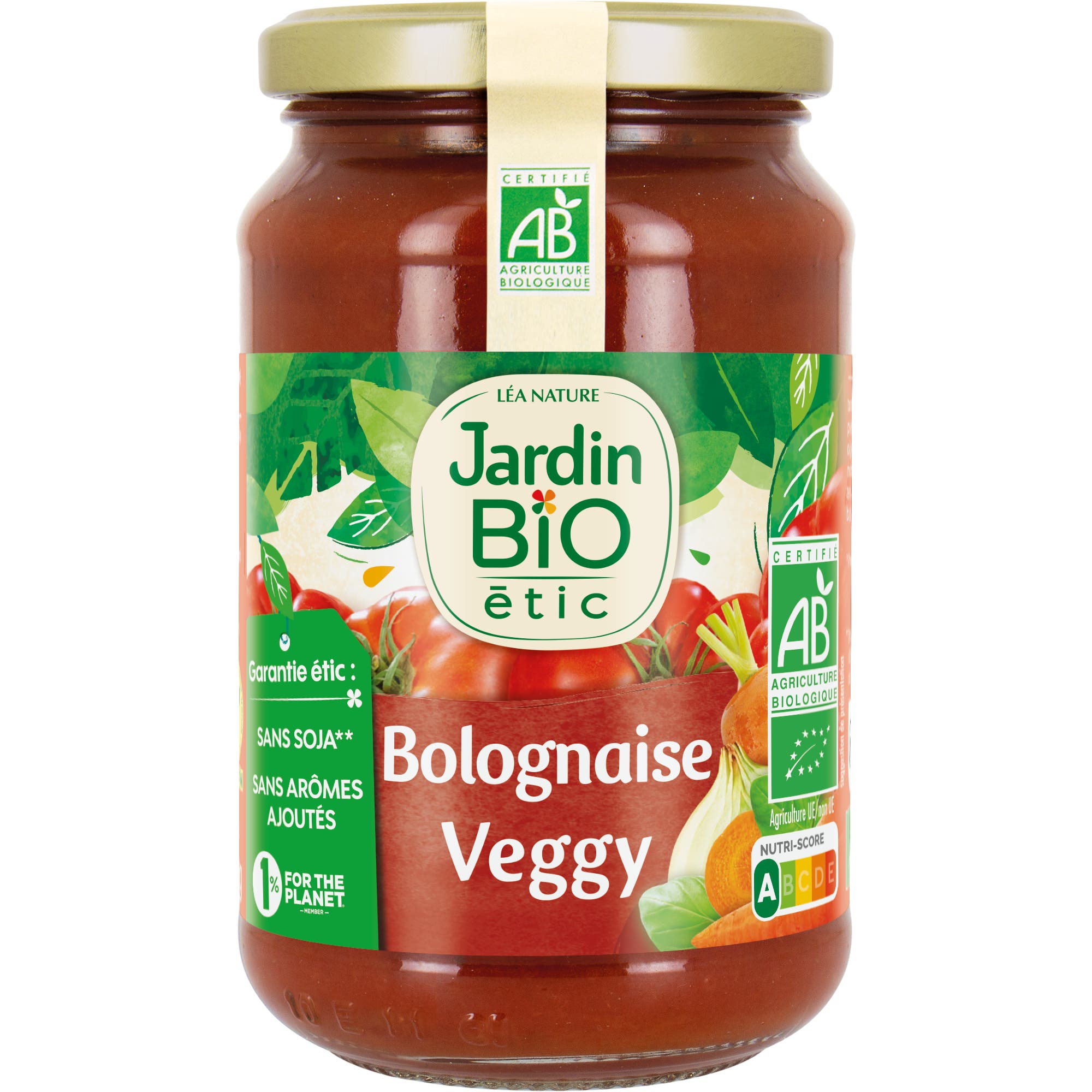 Sauce Bolognaise Veggy 350g - Jardin BiO tic Bocal de 350g Sauce Bolognaise Veggy 350g - Jardin BiO tic Bocal de 350g