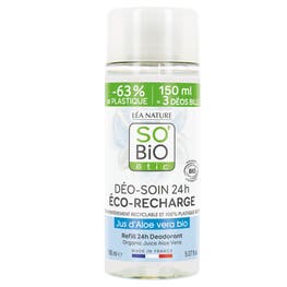 Eco Recharge, déo soin 24h, Jus d'Aloe Vera bio - SO BIO ETIC