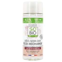 Recharge, déo-soin, Lait d'Anesse bio - SO BIO ETIC