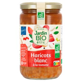 Haricots Blancs cuisinés à la tomate - bio - JARDIN BIO