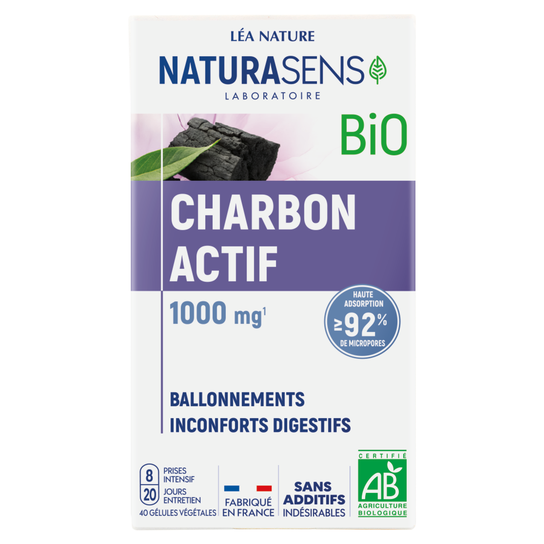 Gélule végétale Charbon actif - NATURASENS