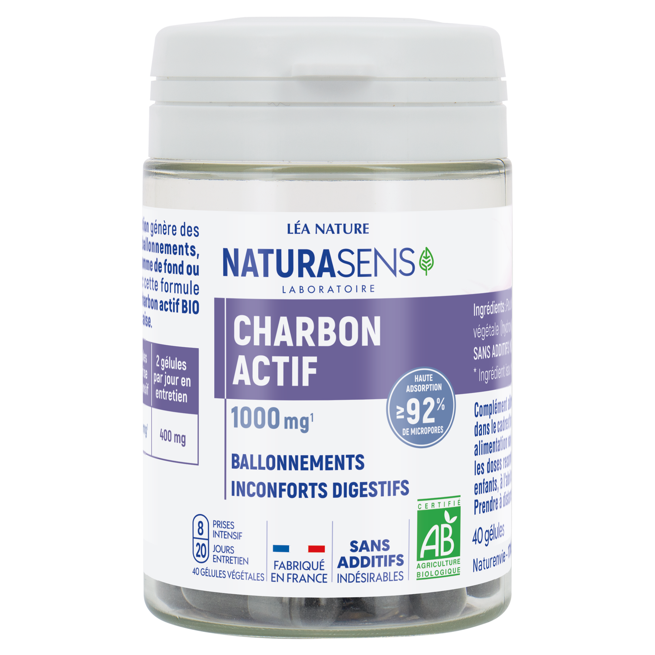 Gélule végétale Charbon actif - BIOSENS