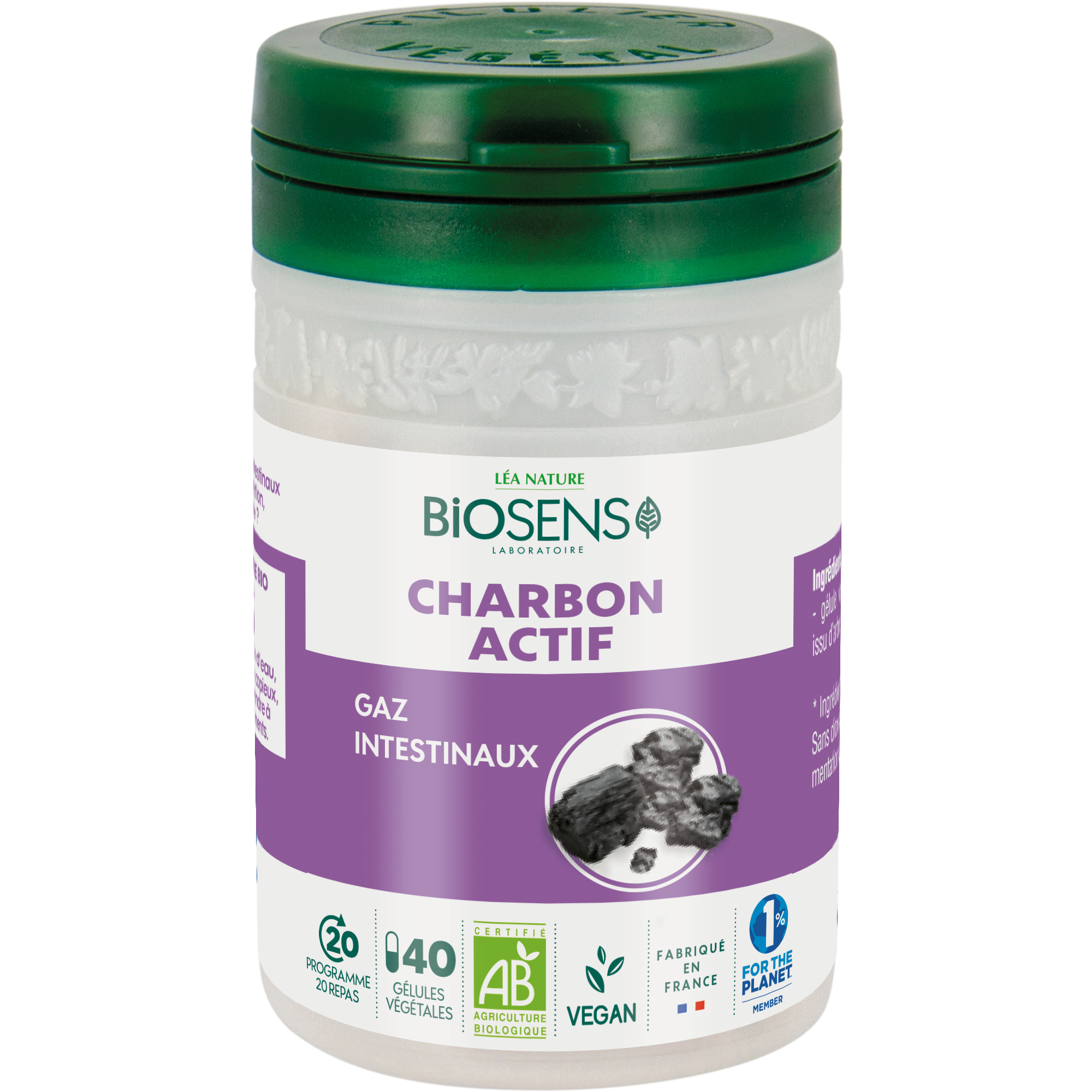 Gélule végétale Charbon actif - BIOSENS