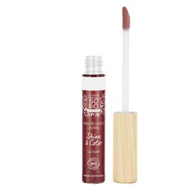Baume huile à lèvres, Shine & Color - 42 Diamant rosé - SO BIO ETIC