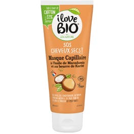 Masque SOS Cheveux Secs, à l'huile de Macadamia & beurre de Karité - I LOVE BIO