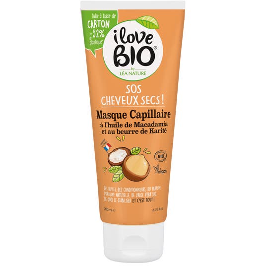 eau thermale jonzac Masque SOS Cheveux Secs à l'huile de Macadamia & beurre de Karité