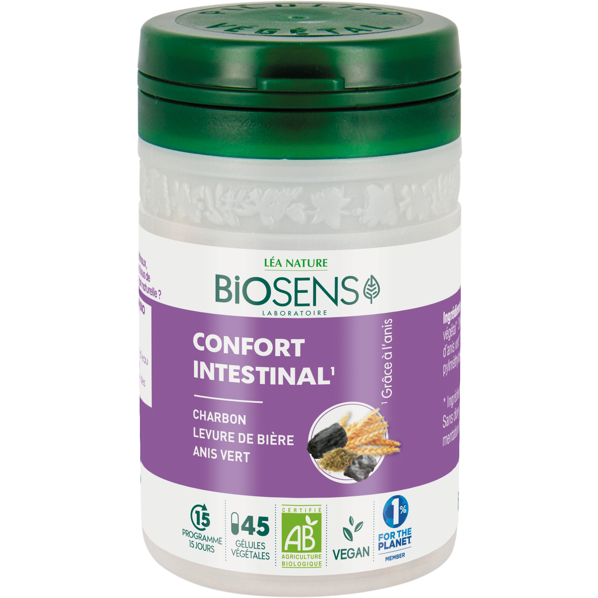 Gélule végétale Confort Intestinale - bio - BIOSENS