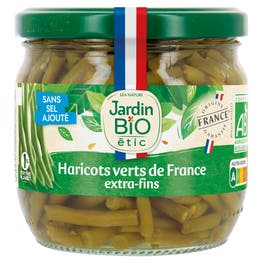 Haricots verts bio sans sel ajouté extra-fin coupés - JARDIN BIO