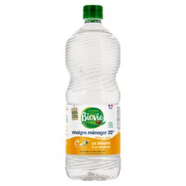 Vinaigre ménager 20°, senteur citron, éco-recharge - BIOVIE