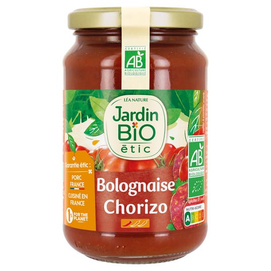 eau thermale jonzac Sauce Bolognaise Chorizo-bio