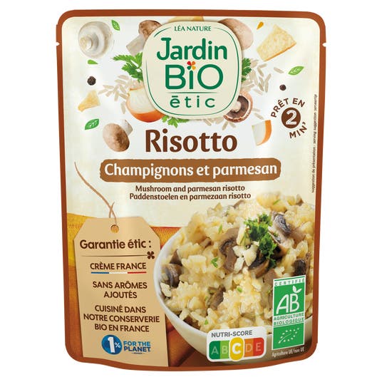 boho cosmetics Risotto Champignons et Parmesan bio - Jardin BiO étic