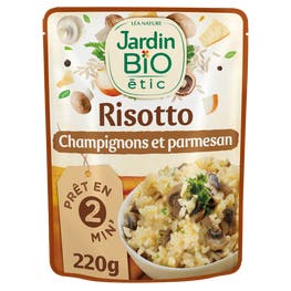 Risotto Champignons et Parmesan-bio - JARDIN BIO