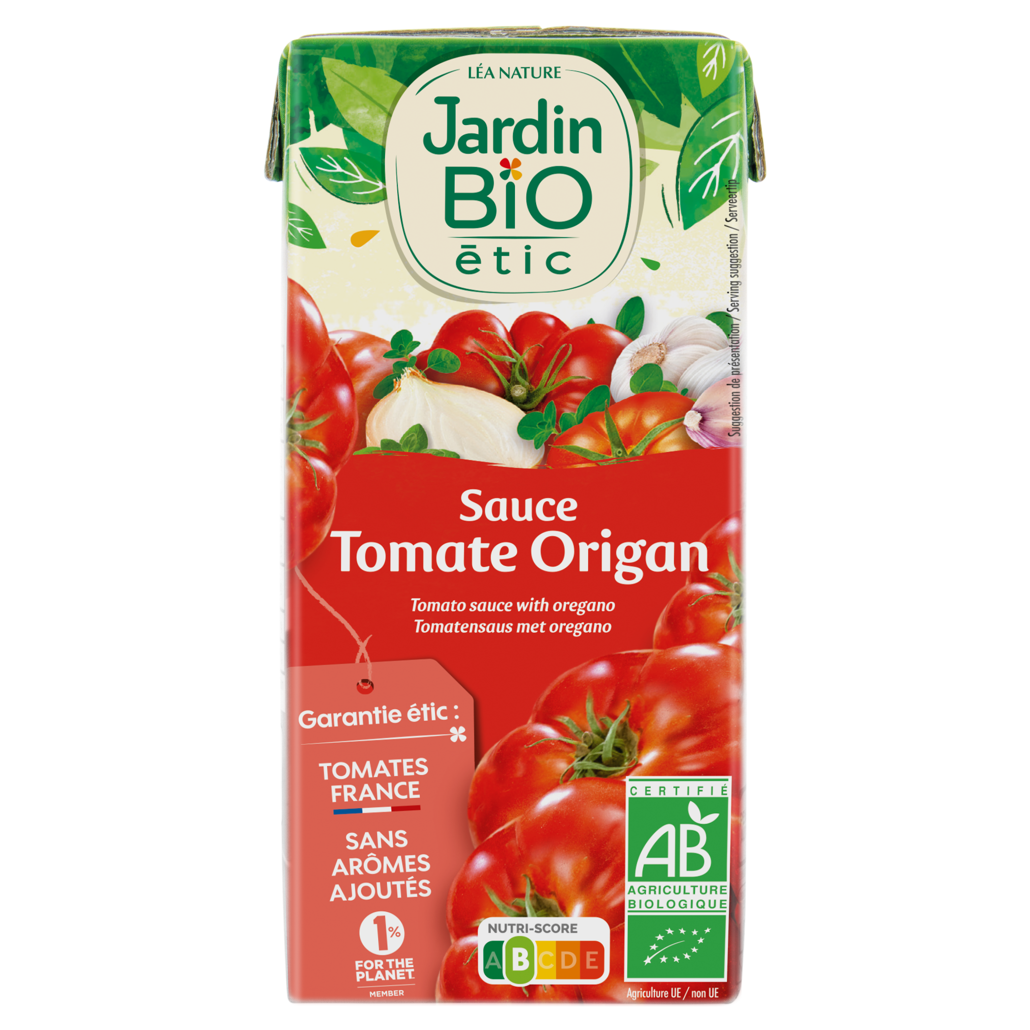 Direct Usine - Sauce Tomate Origan-bio - JARDIN BIO