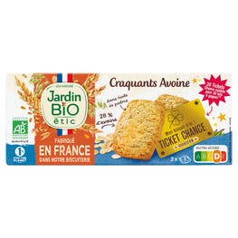 Craquants Avoine Sans huile de palme - JARDIN BIO