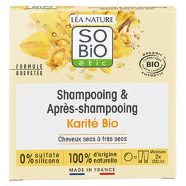Shampooing & après-shampooing solide 2 en 1 Karité-bio - SO BIO ETIC