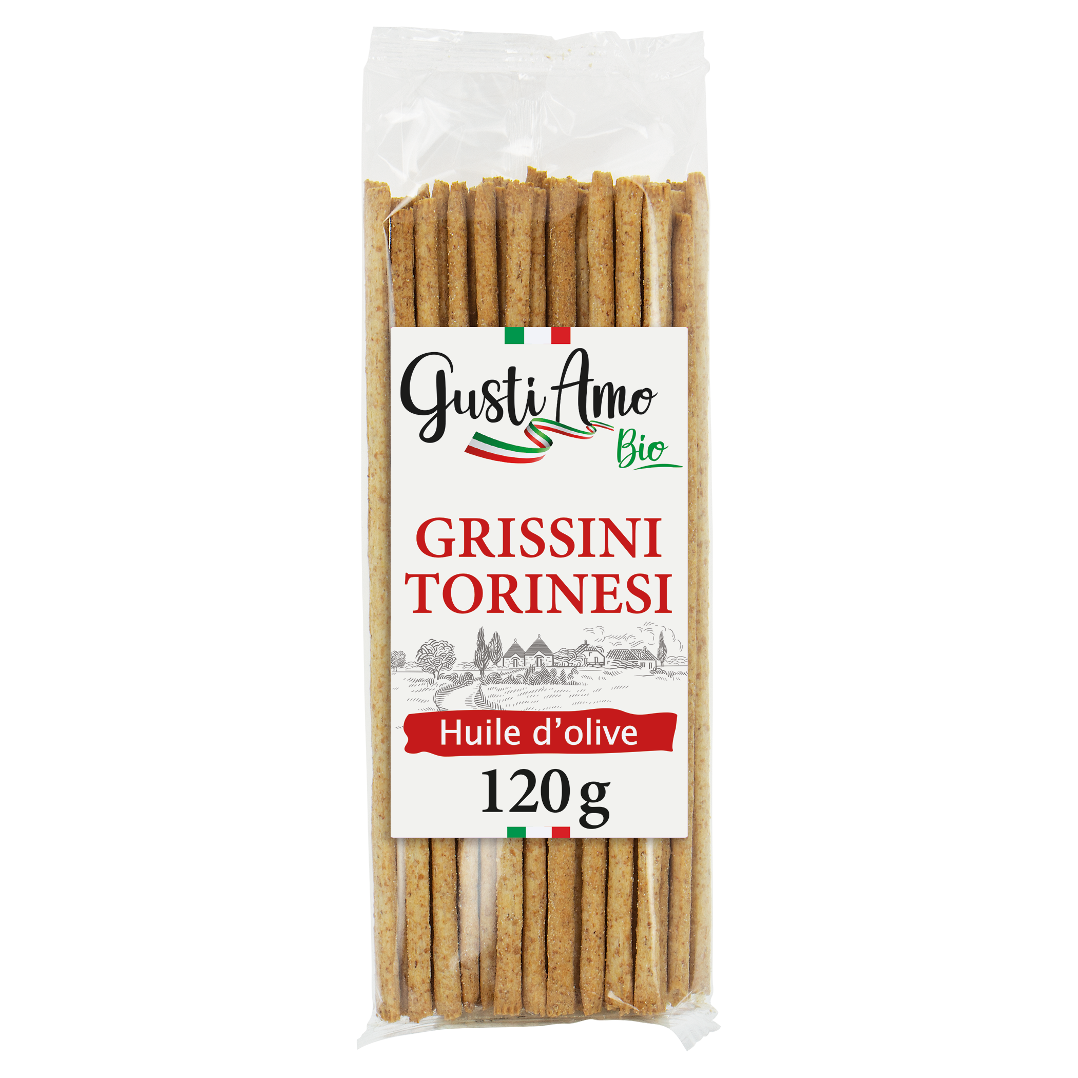 Grissini Torinesi à l'huile d'Olive - bio - GUSTI AMO BIO