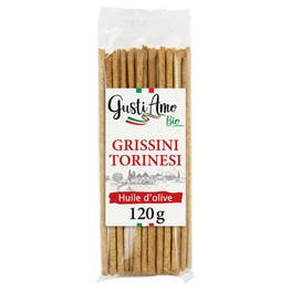 Grissini Torinesi à l'huile d'Olive - bio - GUSTI AMO BIO