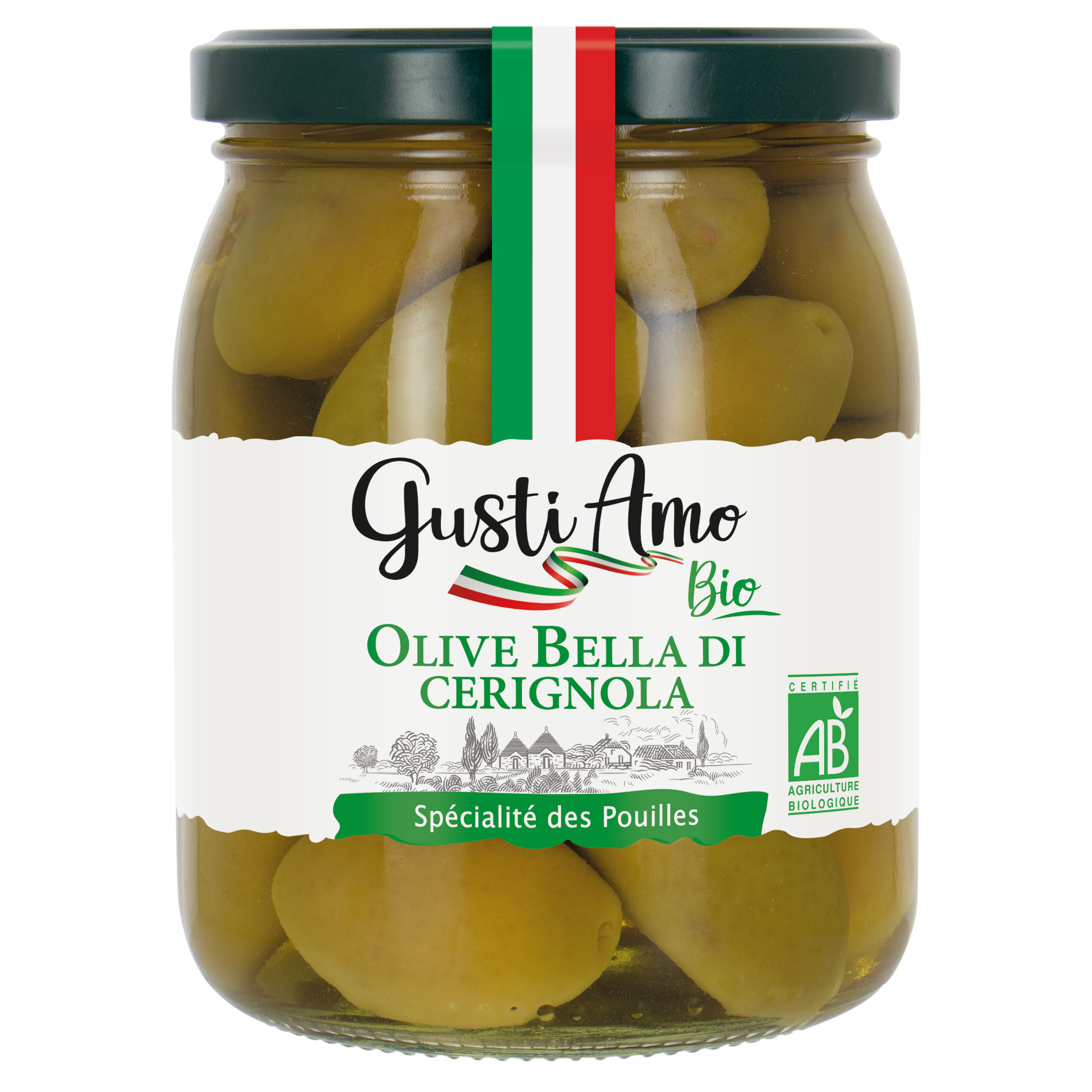 Olive verte Bella di Cerignola - bio - GUSTI AMO BIO
