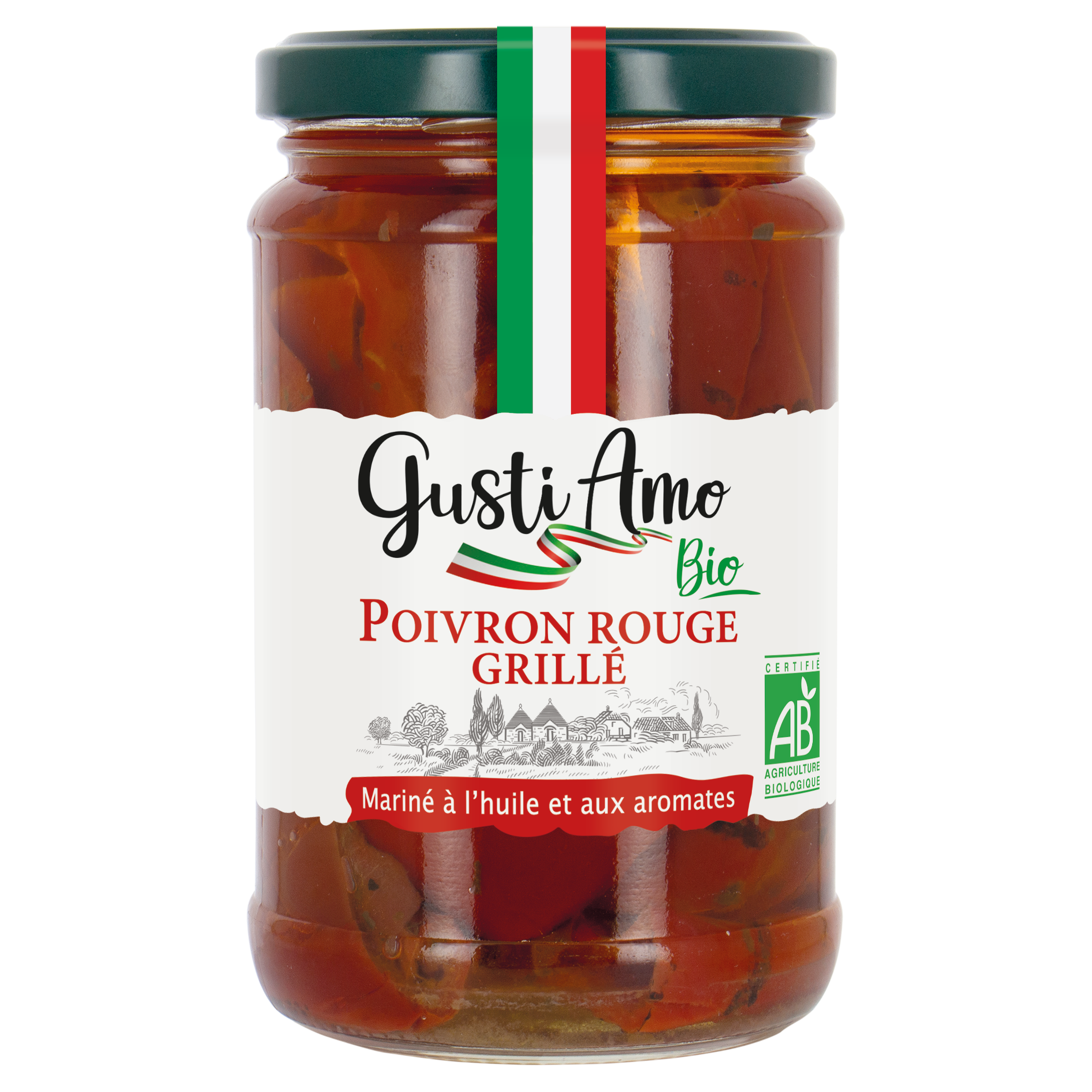 Poivron rouge grillé - bio - GUSTI AMO BIO