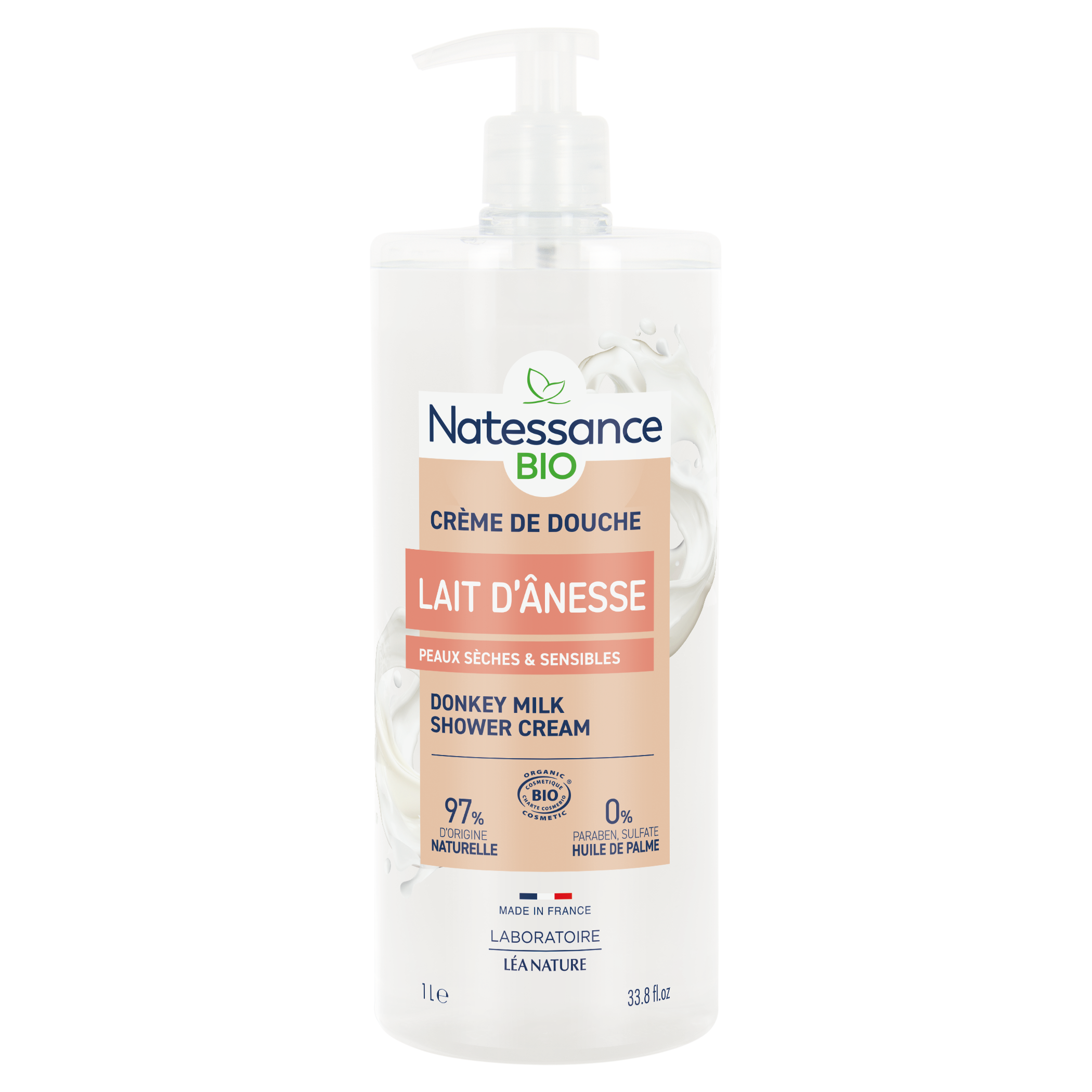 Crème de douche Lait d'ânesse - NATESSANCE