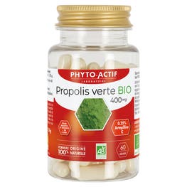 Gélules Propolis verte Bio 400 mg - PHYTO ACTIF