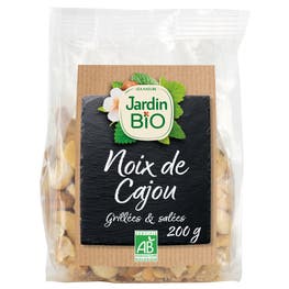 Noix de cajou  grillées et salées bio - JARDIN BIO