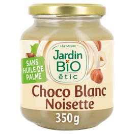 Pâte à tartiner Chocolat blanc Noisette - JARDIN BIO