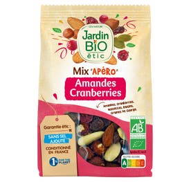 Direct Usine - Mix'Apéro Amandes Cranberries - JARDIN BIO
