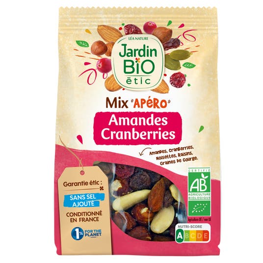 eau thermale jonzac Mix'Apéro Amandes Cranberries