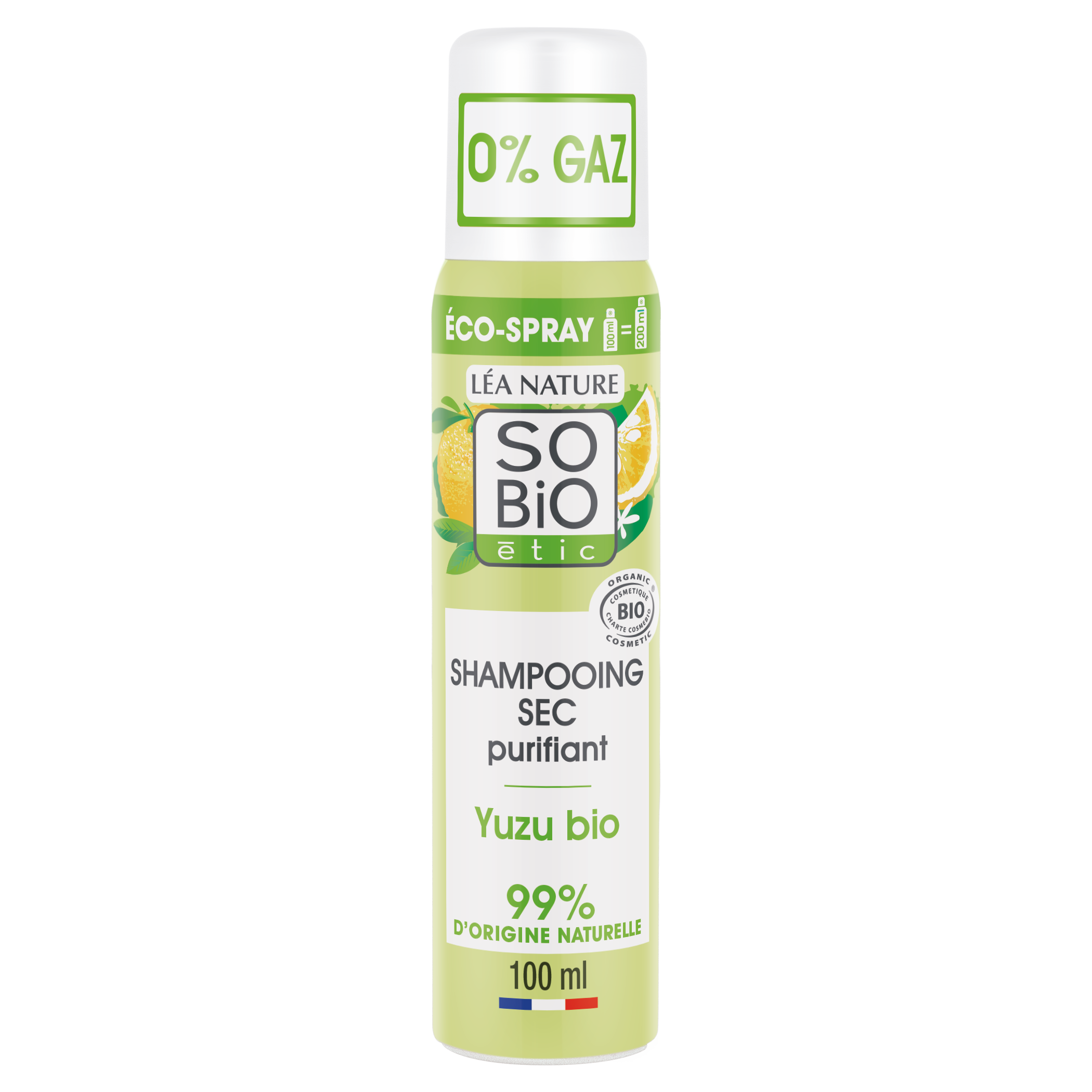 Shampooing sec purifiant, yuzu bio - SO BIO ETIC