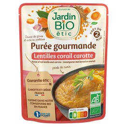 Purée gourmande Lentilles corail Carotte - JARDIN BIO