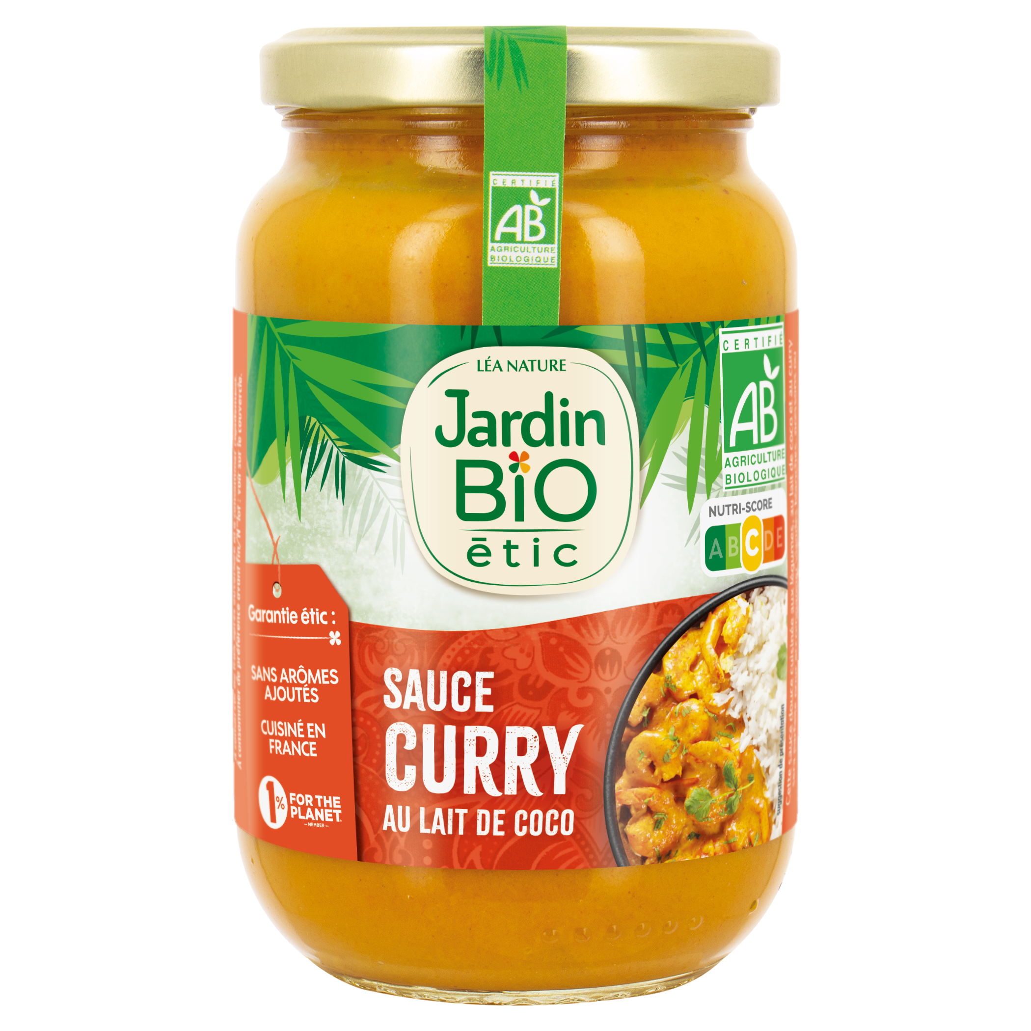 Sauce Curry au Lait de Coco - JARDIN BIO