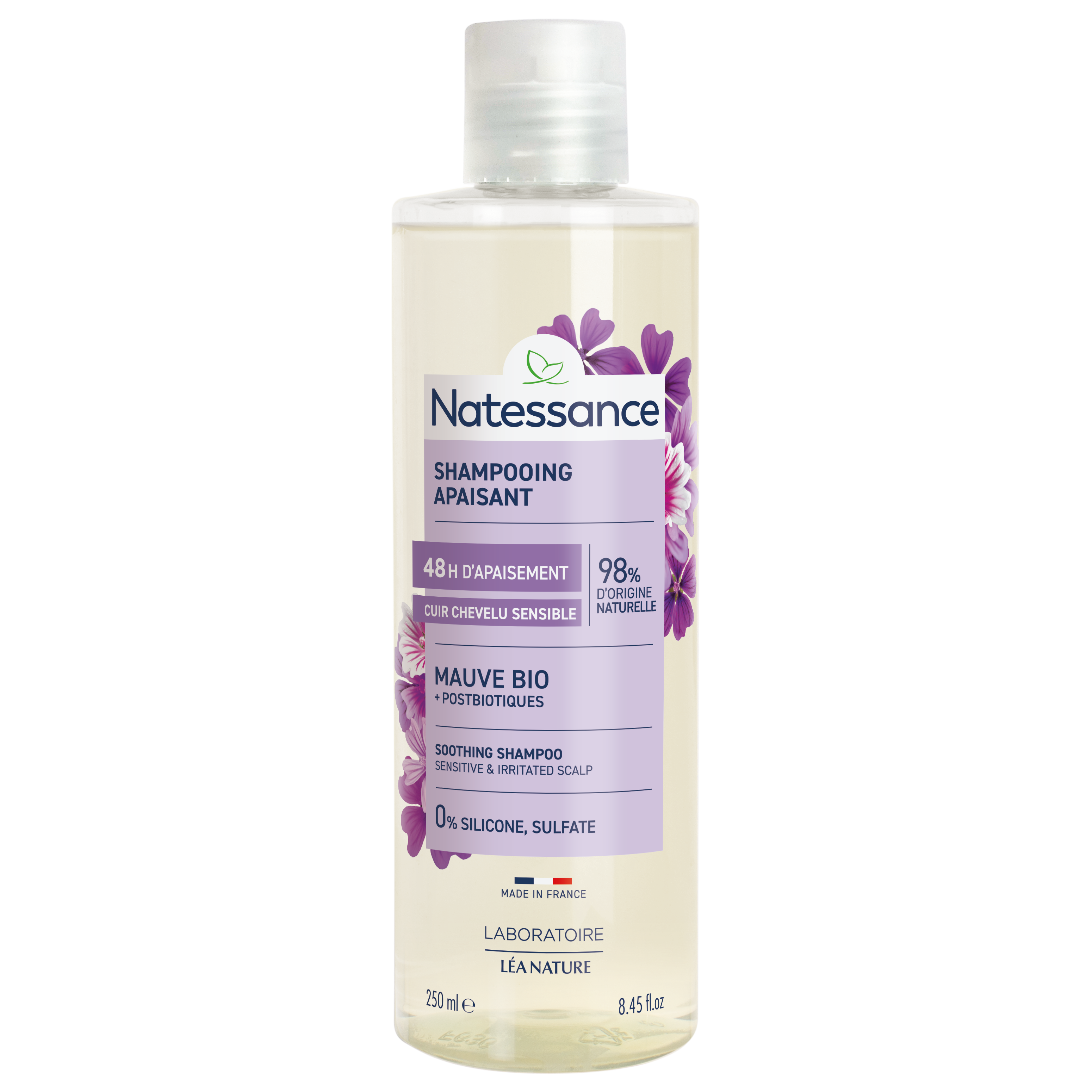 Shampooing apaisant - Cuir chevelu sensible - NATESSANCE