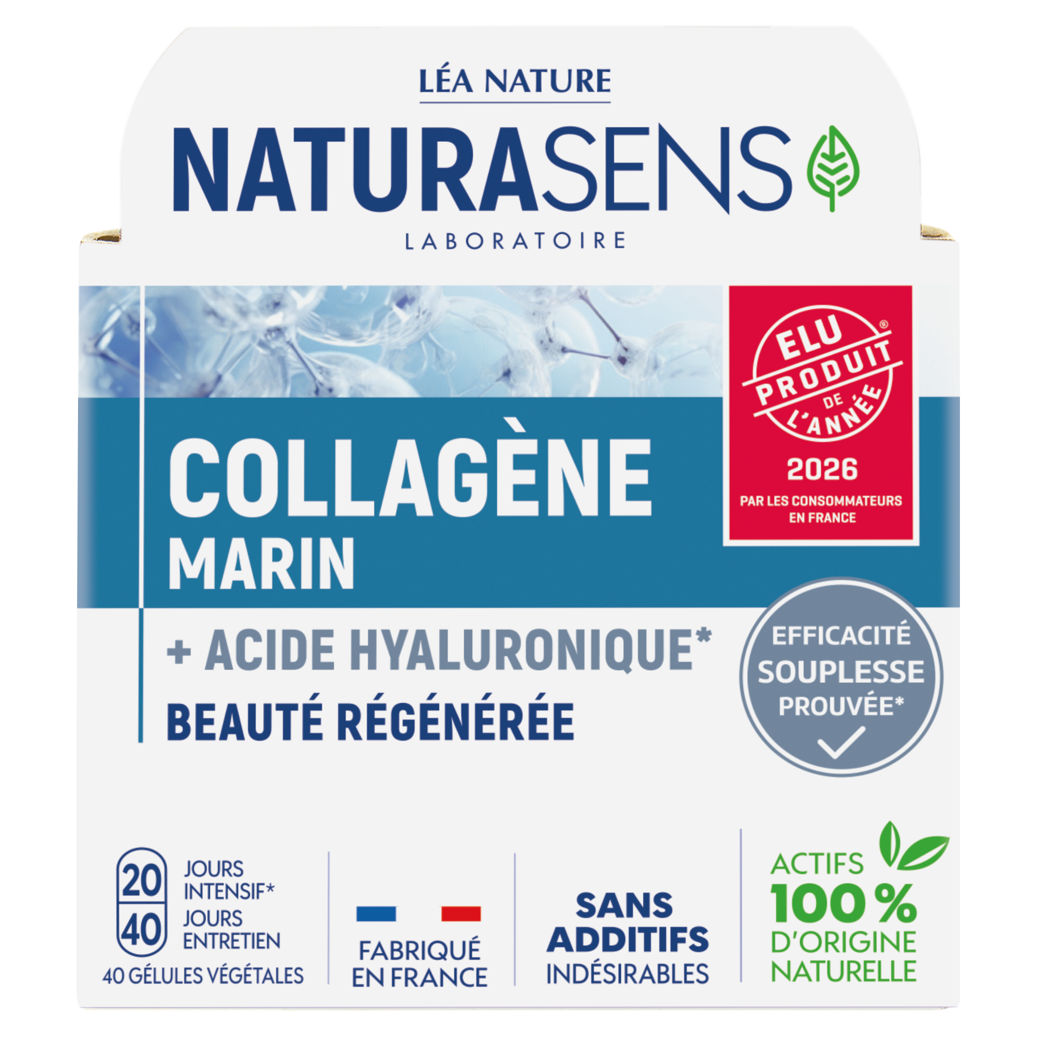 Gélule végétale Collagène marin + Acide Hyaluronique - NATURASENS
