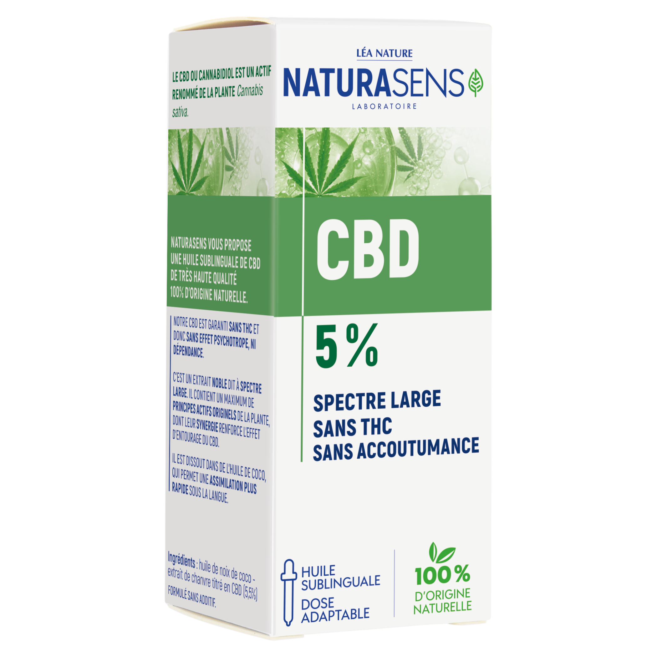 Compte-goutte CBD 5% - Naturasens Compte-Goutte de 8ml